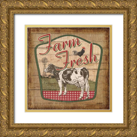 Nostalgic Farm II Gold Ornate Wood Framed Art Print with Double Matting by Williams, Todd