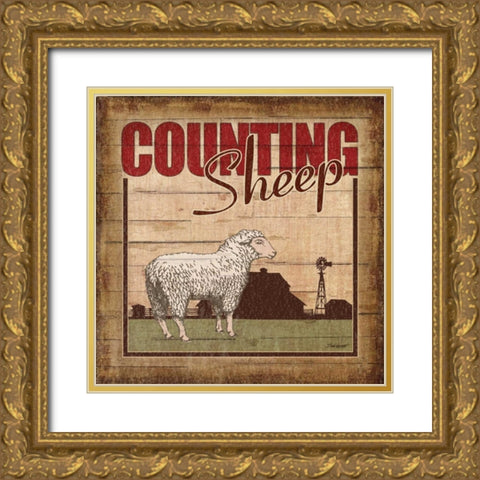 Nostalgic Farm III Gold Ornate Wood Framed Art Print with Double Matting by Williams, Todd