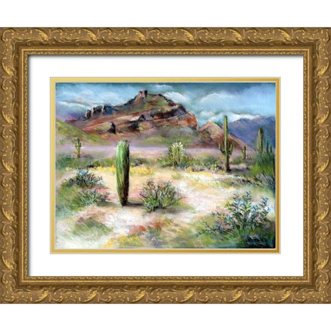 Red Mountain Gold Ornate Wood Framed Art Print with Double Matting by Williams, Todd