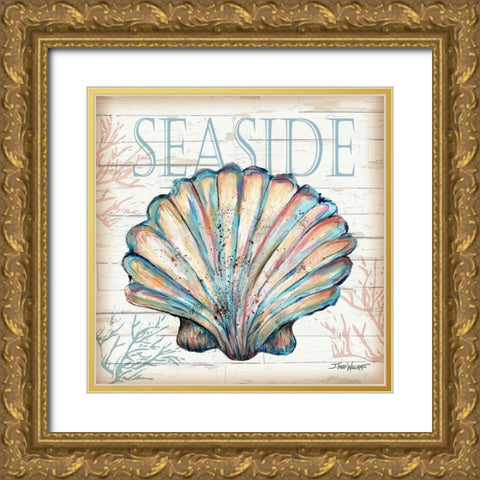 Seaside Shell Gold Ornate Wood Framed Art Print with Double Matting by Williams, Todd