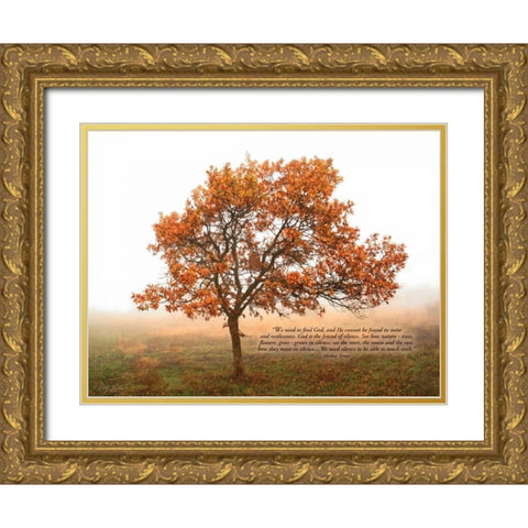 Silent Oak Gold Ornate Wood Framed Art Print with Double Matting by Geyman, Vitaly