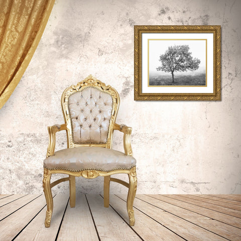 Burning Oak I Gold Ornate Wood Framed Art Print with Double Matting by Geyman, Vitaly