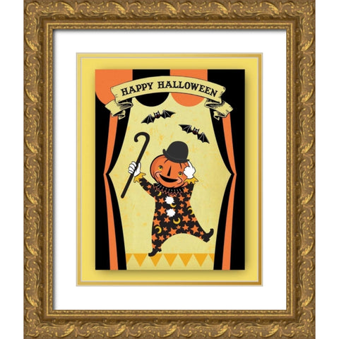 Dr. Crow III Gold Ornate Wood Framed Art Print with Double Matting by Woo, Teresa