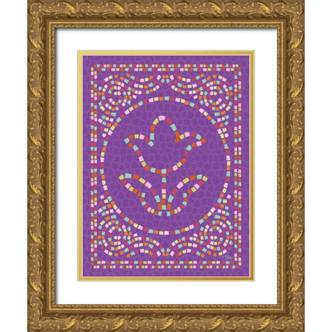 Macedonia Modern II Gold Ornate Wood Framed Art Print with Double Matting by Woo, Teresa