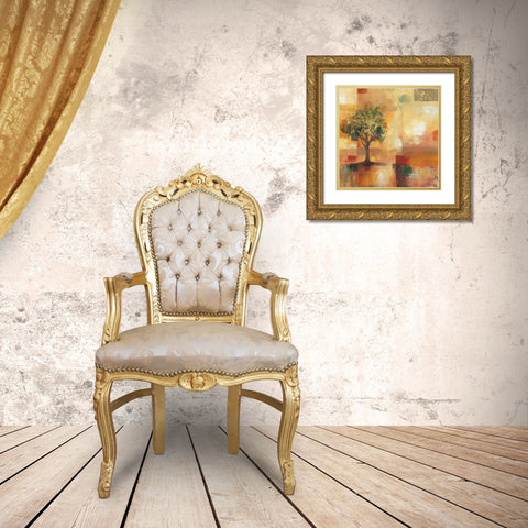 Harvest Light I Gold Ornate Wood Framed Art Print with Double Matting by Werbelow, Selina