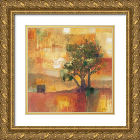 Harvest Light II Gold Ornate Wood Framed Art Print with Double Matting by Werbelow, Selina