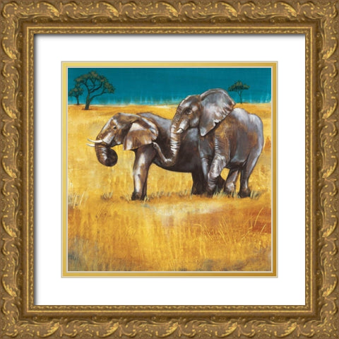 On the Plains IV Gold Ornate Wood Framed Art Print with Double Matting by Werbelow, Selina