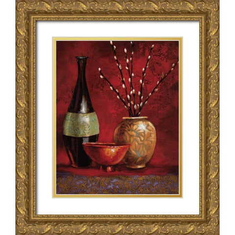 Persian Gardens III Gold Ornate Wood Framed Art Print with Double Matting by Werbelow, Selina