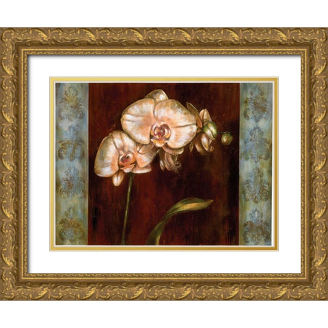 Greige I Gold Ornate Wood Framed Art Print with Double Matting by Werbelow, Selina