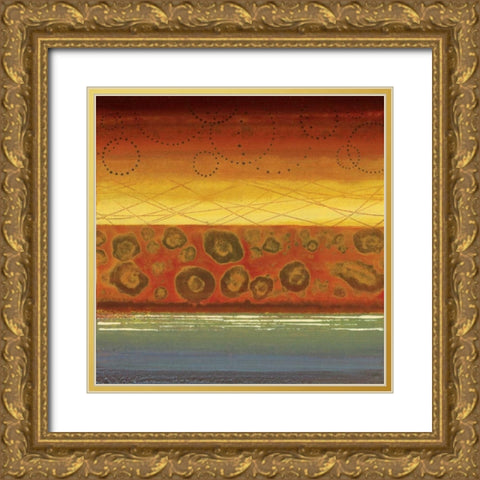 Alegre II Gold Ornate Wood Framed Art Print with Double Matting by Werbelow, Selina