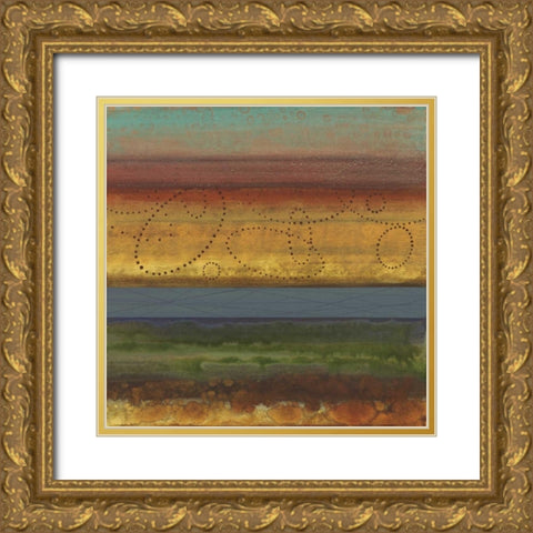 Bailando I Gold Ornate Wood Framed Art Print with Double Matting by Werbelow, Selina