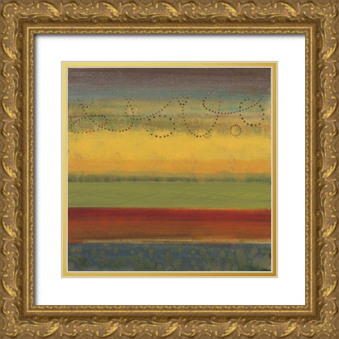 Bailando II Gold Ornate Wood Framed Art Print with Double Matting by Werbelow, Selina