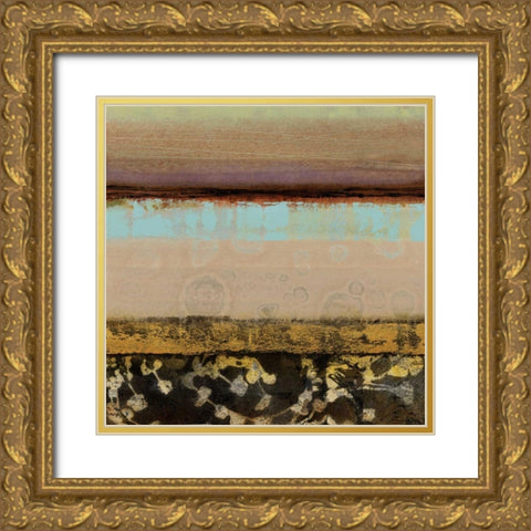 Elemental I Gold Ornate Wood Framed Art Print with Double Matting by Werbelow, Selina