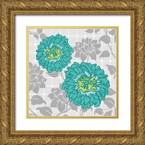 Dahlia Lama I Gold Ornate Wood Framed Art Print with Double Matting by Young, Patty