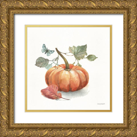 Autumn in Nature 04 on White Gold Ornate Wood Framed Art Print with Double Matting by Audit, Lisa