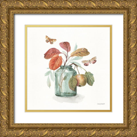 Autumn in Nature 05 on White Gold Ornate Wood Framed Art Print with Double Matting by Audit, Lisa