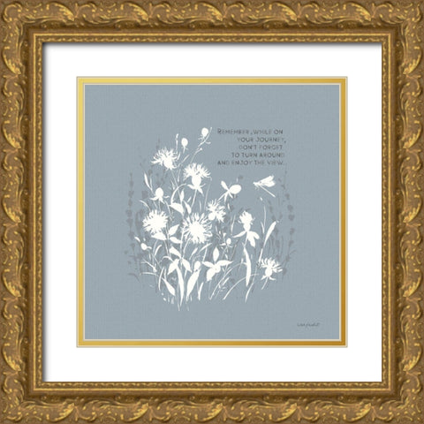 Au Naturel VII on Blue Gold Ornate Wood Framed Art Print with Double Matting by Audit, Lisa