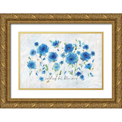 Blueming 07 Gold Ornate Wood Framed Art Print with Double Matting by Audit, Lisa