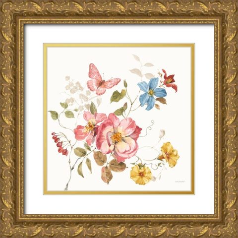 Countryside V Gold Ornate Wood Framed Art Print with Double Matting by Audit, Lisa