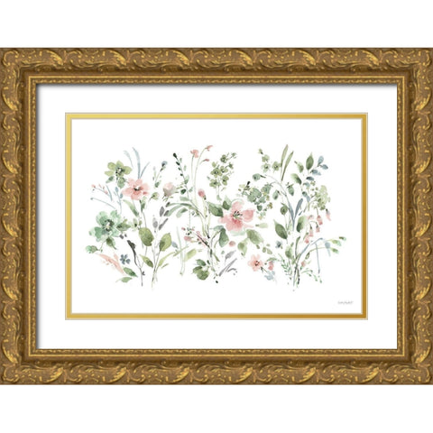 Inner Garden 01 Gold Ornate Wood Framed Art Print with Double Matting by Audit, Lisa