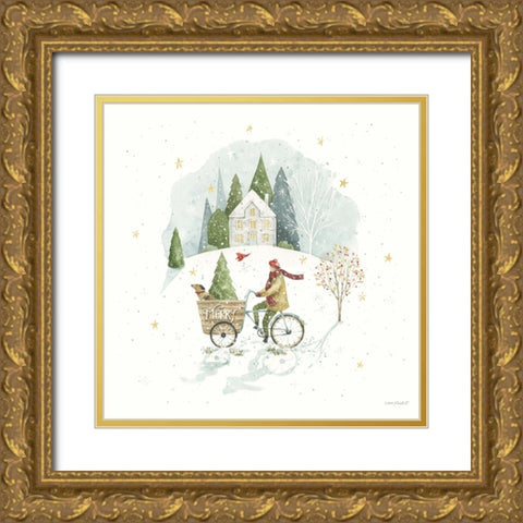 Magical Winterland III Gold Ornate Wood Framed Art Print with Double Matting by Audit, Lisa