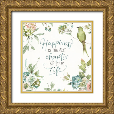 Mint Crush 11 Gold Ornate Wood Framed Art Print with Double Matting by Audit, Lisa