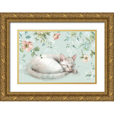 Mint Crush 15 on Mint Landscape Gold Ornate Wood Framed Art Print with Double Matting by Audit, Lisa