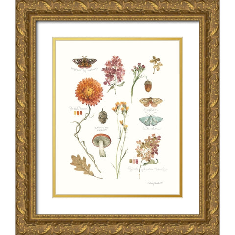 Seasons Study V Gold Ornate Wood Framed Art Print with Double Matting by Audit, Lisa