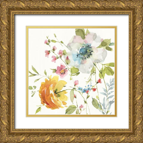 Shine Bright IV Gold Ornate Wood Framed Art Print with Double Matting by Audit, Lisa