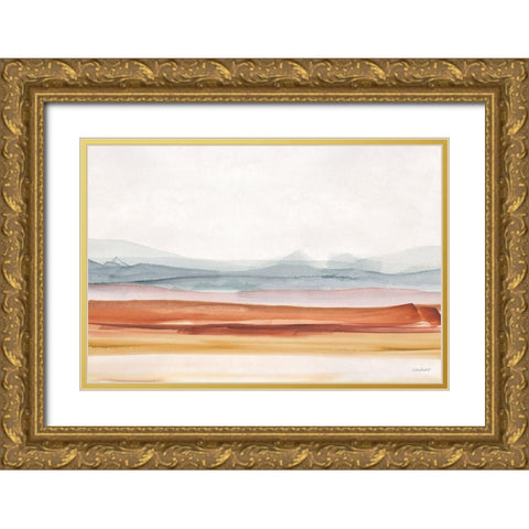 Sierra Hills 01 Gold Ornate Wood Framed Art Print with Double Matting by Audit, Lisa