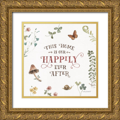 Storybook 05 Gold Ornate Wood Framed Art Print with Double Matting by Audit, Lisa