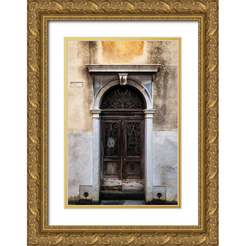 Venetian Door Gold Ornate Wood Framed Art Print with Double Matting by Head, Danny