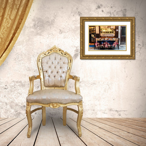 Open Table  Gold Ornate Wood Framed Art Print with Double Matting by Head, Danny