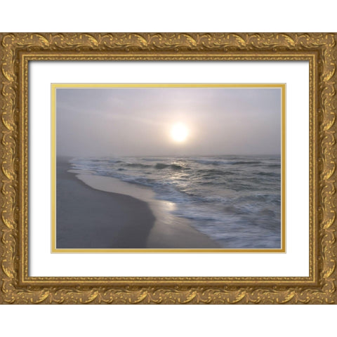 Surf II Gold Ornate Wood Framed Art Print with Double Matting by Head, Danny
