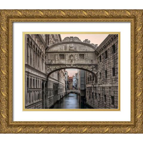 Iconic Venice Gold Ornate Wood Framed Art Print with Double Matting by Head, Danny