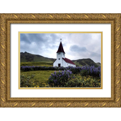 Take Me to Church Gold Ornate Wood Framed Art Print with Double Matting by Head, Danny