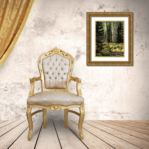 High Country Gold Ornate Wood Framed Art Print with Double Matting by Head, Danny