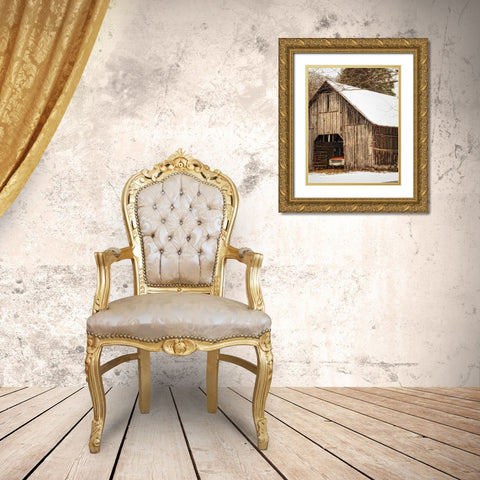 Tucked In Gold Ornate Wood Framed Art Print with Double Matting by Head, Danny