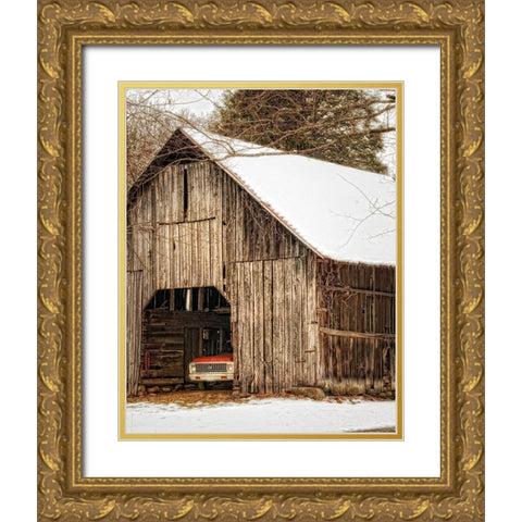 Tucked In Gold Ornate Wood Framed Art Print with Double Matting by Head, Danny