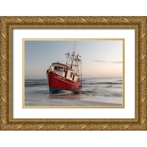 Run Aground I Gold Ornate Wood Framed Art Print with Double Matting by Head, Danny