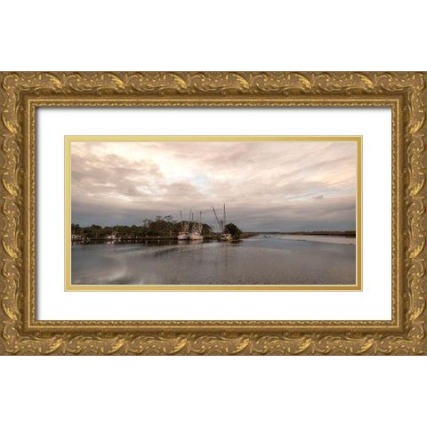 Time to Rest Gold Ornate Wood Framed Art Print with Double Matting by Head, Danny