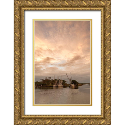 Harbor Sky Gold Ornate Wood Framed Art Print with Double Matting by Head, Danny