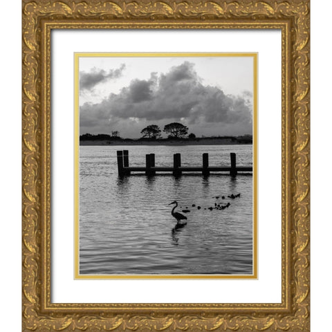 Morning at the Pass Gold Ornate Wood Framed Art Print with Double Matting by Head, Danny