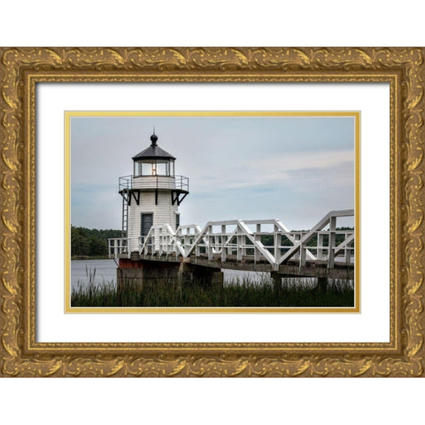Doubling Point Gold Ornate Wood Framed Art Print with Double Matting by Head, Danny