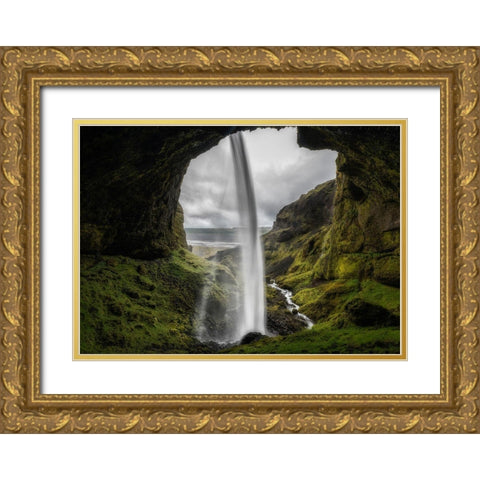 From Behind I Gold Ornate Wood Framed Art Print with Double Matting by Head, Danny