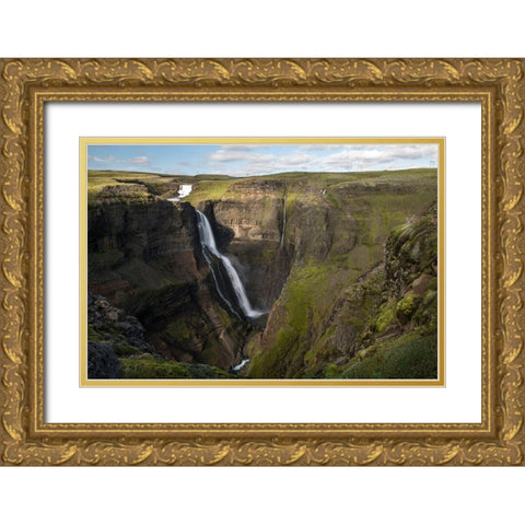 Tall Fall Gold Ornate Wood Framed Art Print with Double Matting by Head, Danny