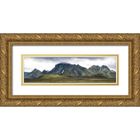 Highlands Panorama Gold Ornate Wood Framed Art Print with Double Matting by Head, Danny