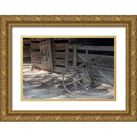 Antiques I Gold Ornate Wood Framed Art Print with Double Matting by Head, Danny
