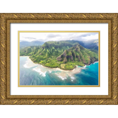 Kee View Gold Ornate Wood Framed Art Print with Double Matting by Head, Danny