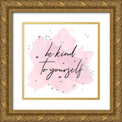 Kind Gold Ornate Wood Framed Art Print with Double Matting by Aesthete